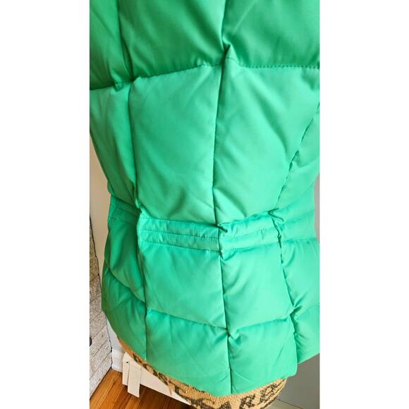 Lilly Pulitzer Down Puffer  Mint Green Vest, Tropical lining design, Sz XS - Picture 15 of 16